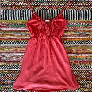 Billabong Fringe Dress In Peachy Pink